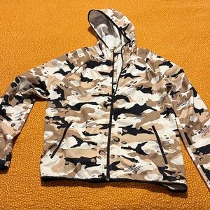 Nike Dri-FIT Jacket in Tan with Black Accents